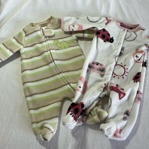 Newborn fleece sleeper bundle -unisex